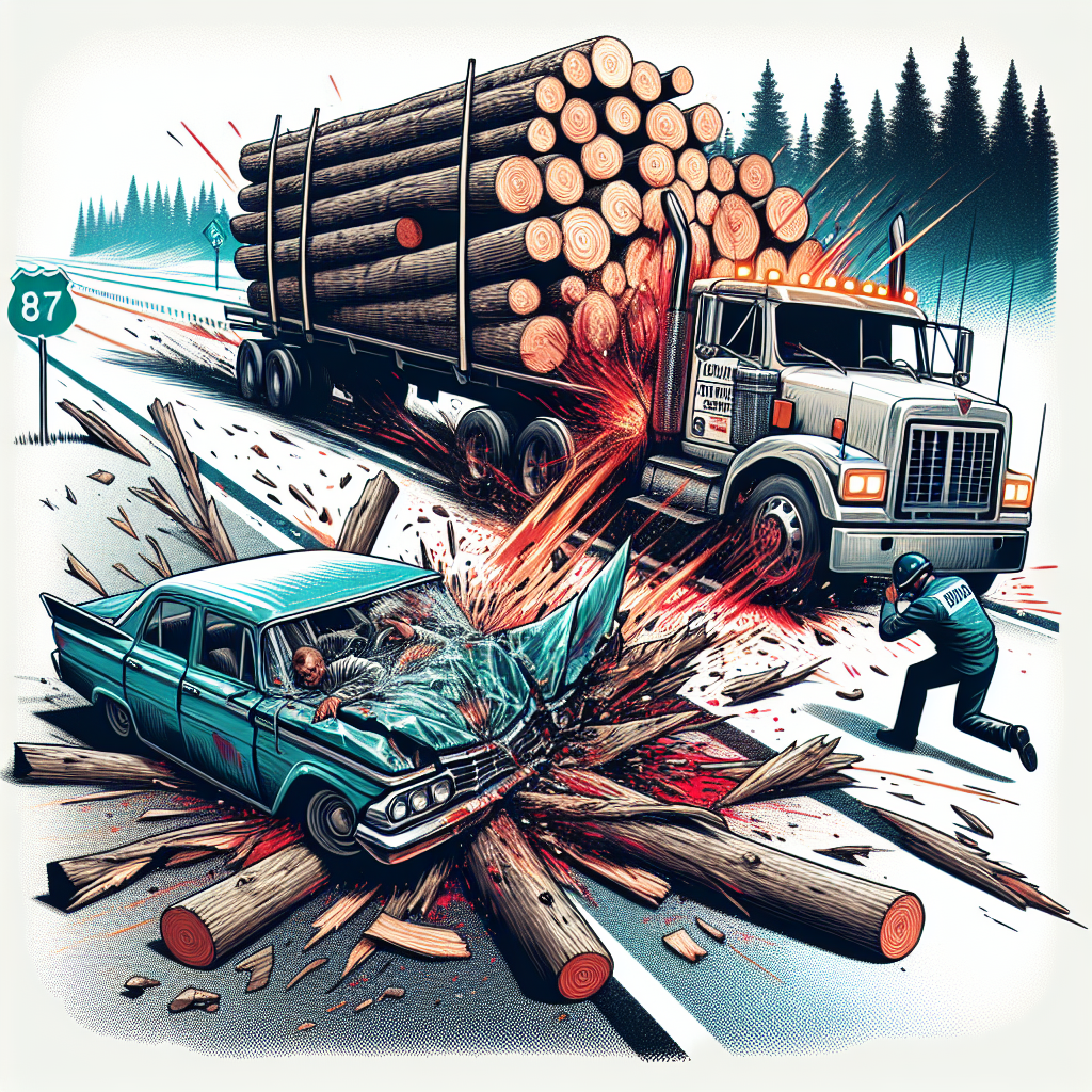 "Man Impaled in Logging Truck Crash on NC Highway 87: A Story of Survival and Recovery"