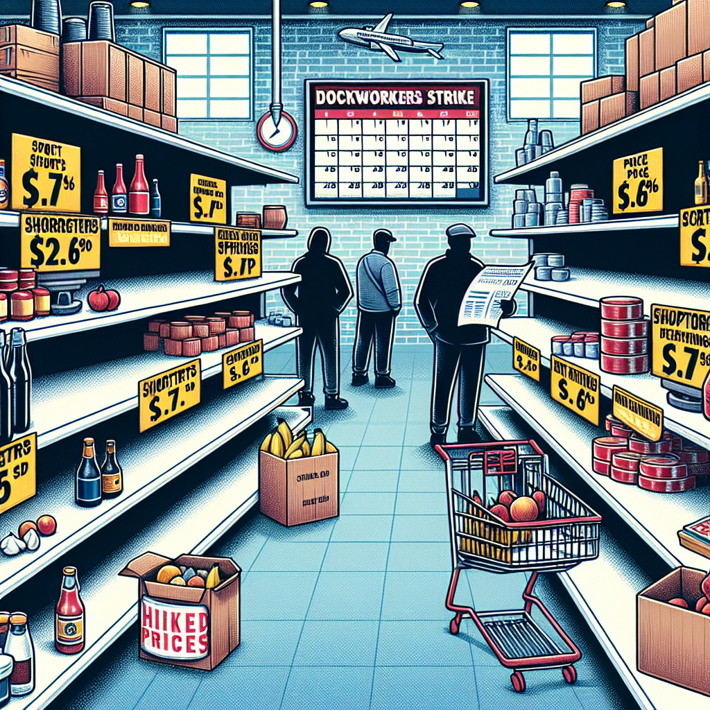 "Dockworkers Strike: Impact on Ports, Prices, and Holiday Shopping"