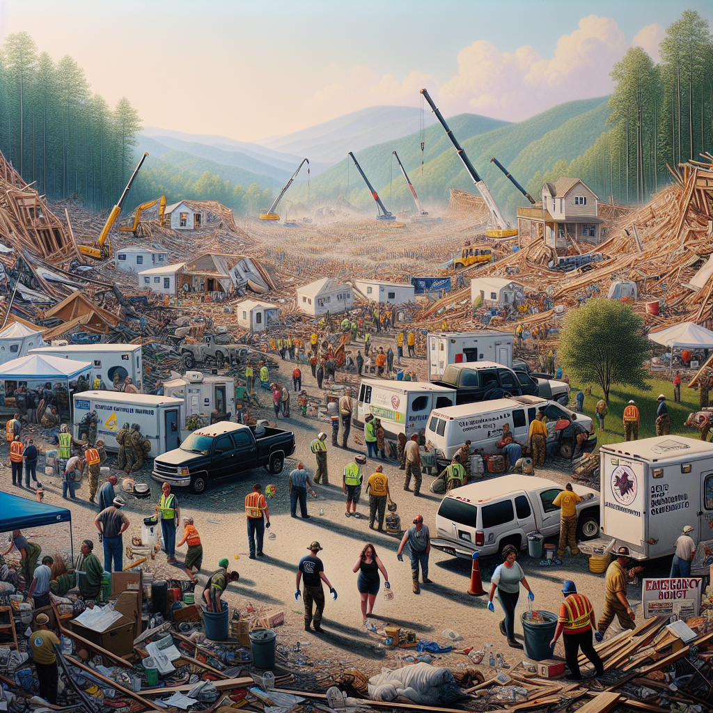 "Community Efforts in Western North Carolina: Local Donations Mobilize for Disaster Relief"