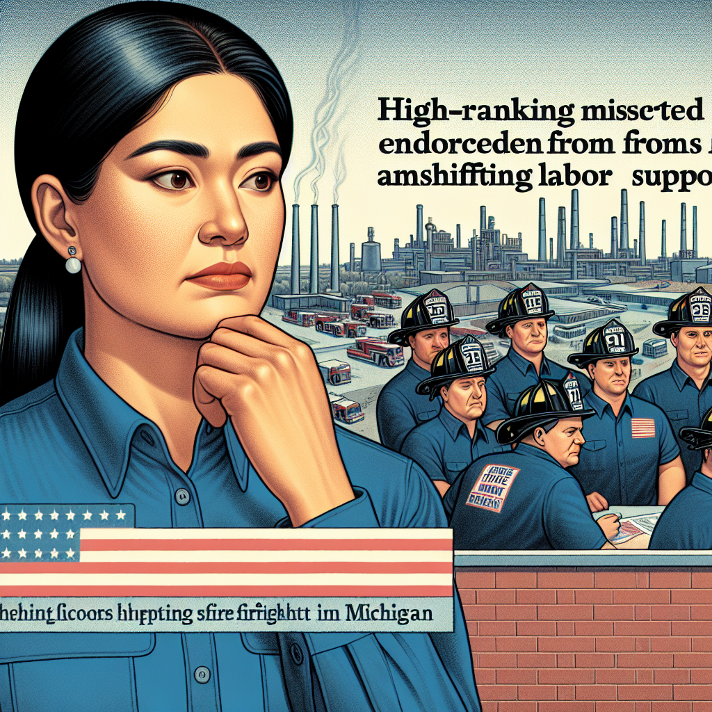 "Kamala Harris Faces Union Challenge During Michigan Visit Amid Battleground State Tension"