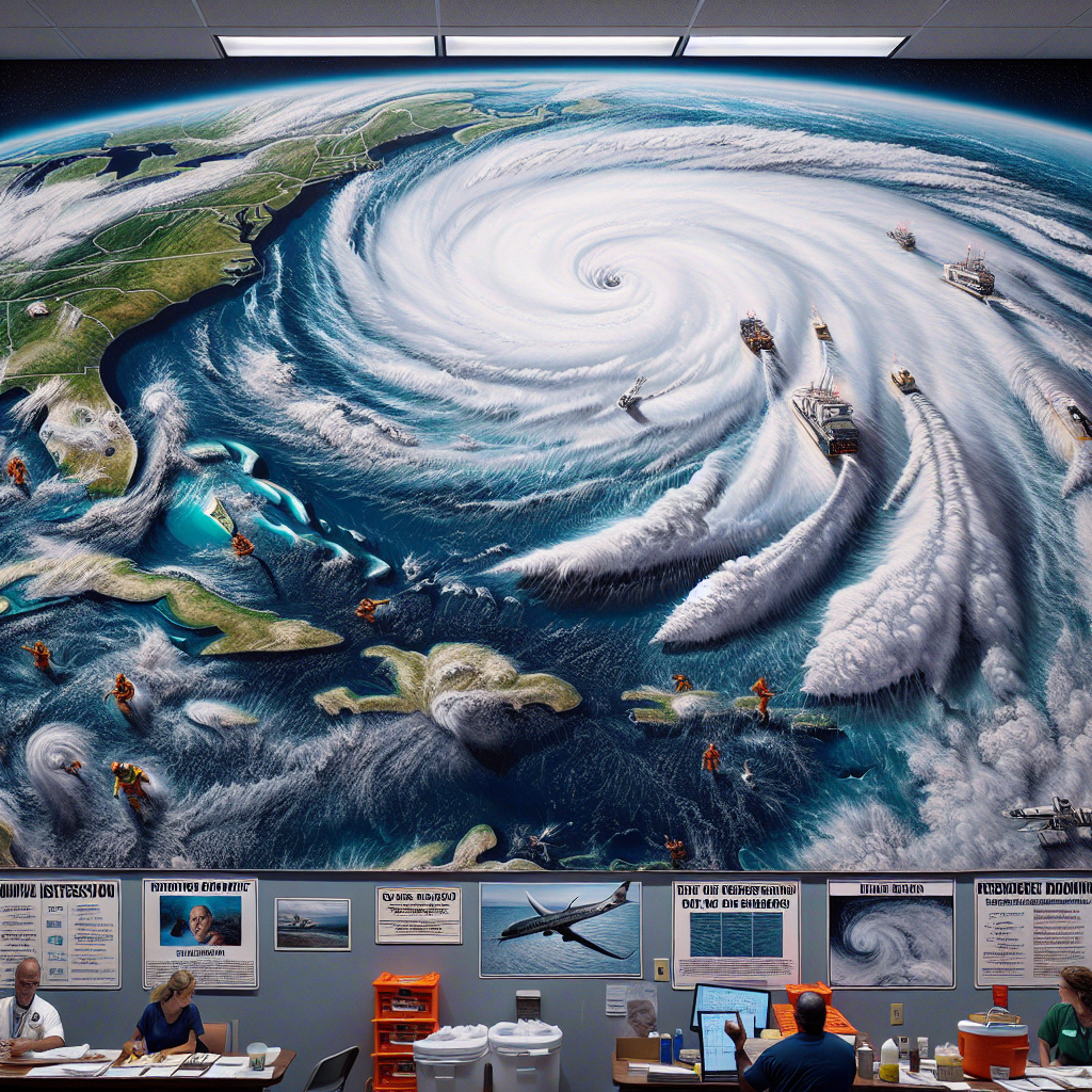 Title: "Hurricane Milton Strengthens to Category 4, Threatening Florida Population Centers with Mass Evacuations"