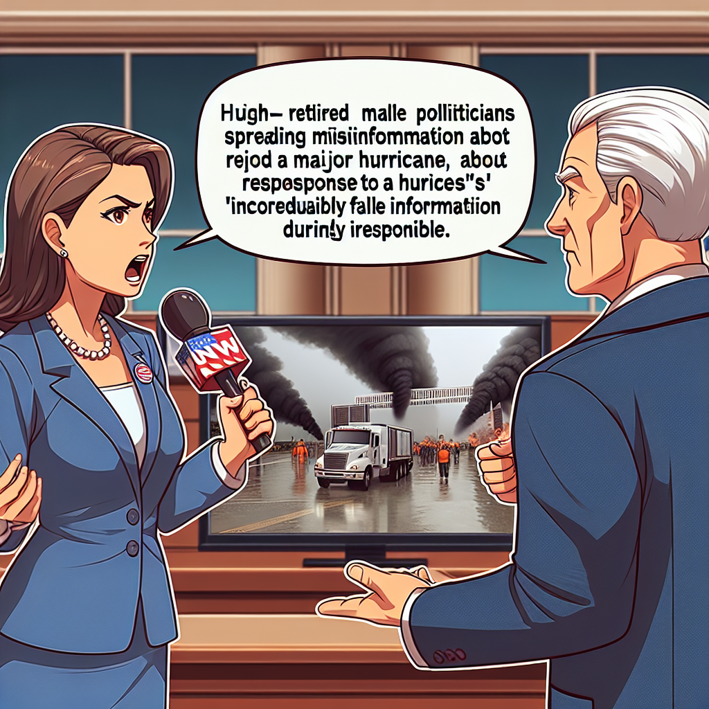 Title: "Vice President Kamala Harris Slams Trump and DeSantis over Hurricane Response Criticisms"