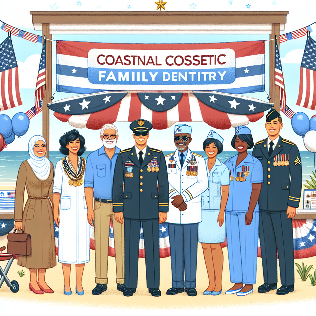 Title for Blog Post: "Coastal Cosmetic Family Dentistry Hosts 10th Annual Freedom Day, Providing Free Dental Care to Veterans and Military Families"